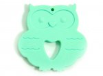 Owl Silicone Teether - Mint