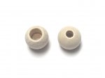 1 x Round Wooden Safety Bead 10mm - Light Natural 