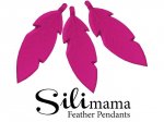 1 x SiliMama® Feather Pendant - Bon Bon Pink