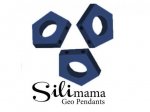 1 x SiliMama® Geo Pendant - Denim Blue