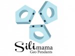 1 x SiliMama® Geo Pendant - Ice Blue