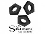 1 x SiliMama® Geo Pendant - Midnight Black