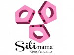 1 x SiliMama® Geo Pendant - Pink Fizz