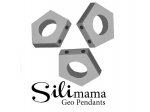 1 x SiliMama® Geo Pendant - Soft Grey