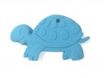 Turtle Silicone Teether Flat - Sky Blue 